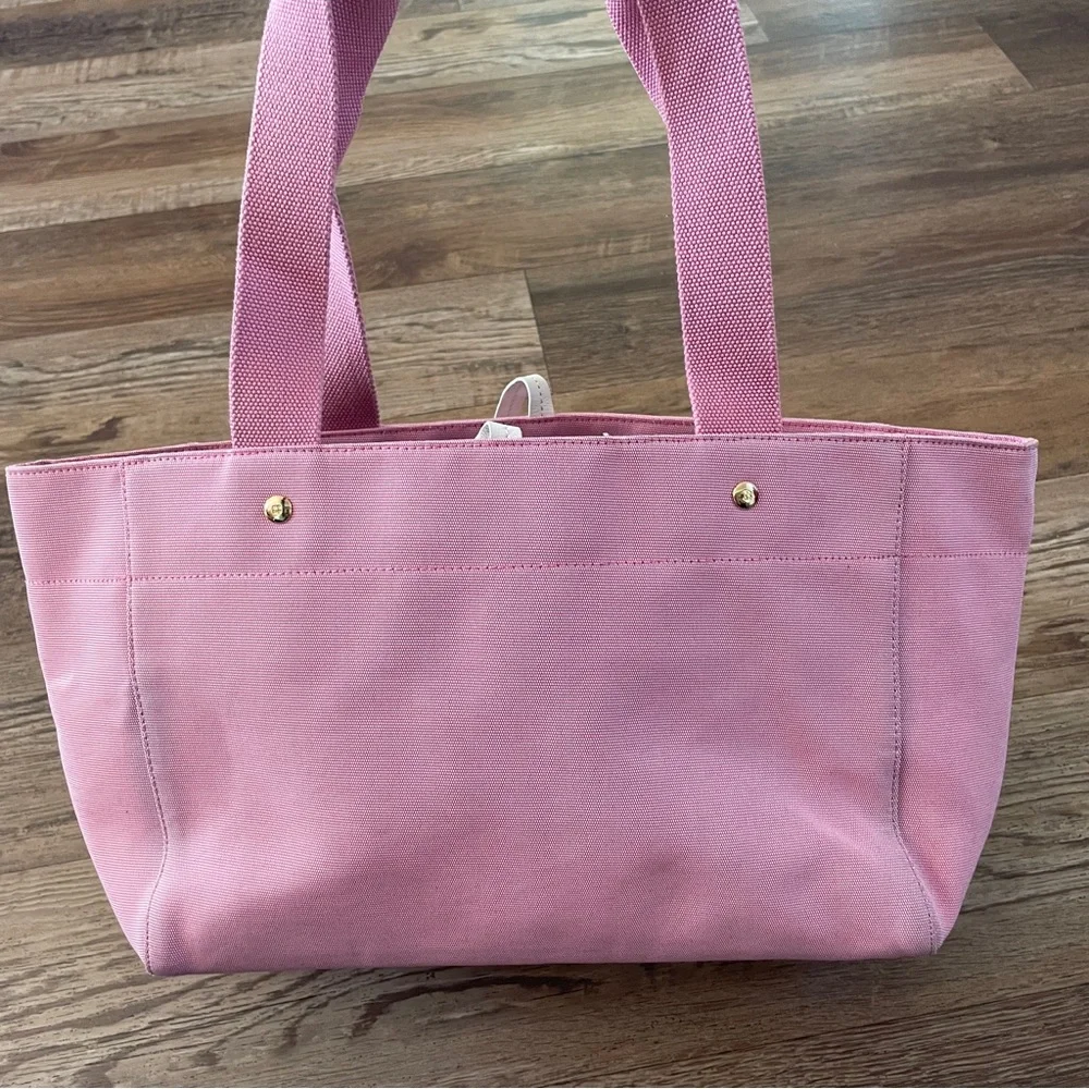 Kate Spade pink canvas baby tote bag